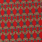 SUMMIT HILLS VTG NARROW LINKS RED YELLOW MEN NECK TIE Men Designer Tie EUC