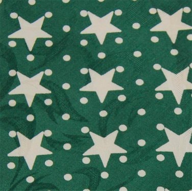 ABERCROMBIE & FITCH STARS Polka DOT GREEN White Neck Tie Men Designer EUC