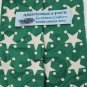 ABERCROMBIE & FITCH STARS Polka DOT GREEN White Neck Tie Men Designer EUC