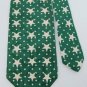 ABERCROMBIE & FITCH STARS Polka DOT GREEN White Neck Tie Men Designer EUC