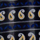 ALBERT NIPON STRIPE PAISLEY BLACK BLUE SILK NECK TIE Men Designer EUC