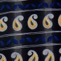 ALBERT NIPON STRIPE PAISLEY BLACK BLUE SILK NECK TIE Men Designer EUC