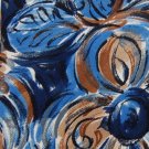 FASHION POINT SWIRLS BLUE BROWN WHITE SILK NECK TIE Men Designer Tie EUC
