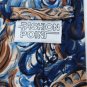 FASHION POINT SWIRLS BLUE BROWN WHITE SILK NECK TIE Men Designer Tie EUC
