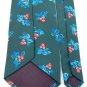 SURREY GREEN BLUE RED YELLOW Floral Poly MEN NECK TIE Men Designer Tie EUC