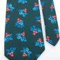 SURREY GREEN BLUE RED YELLOW Floral Poly MEN NECK TIE Men Designer Tie EUC
