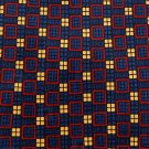 NWT KEITH DANIELS NavyBlue RED YELLOW CHECKER NECK TIE Men Designer Tie EUC