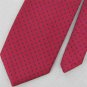 VINTAGE DAMON RED POLKA DOT FAT TEXTURE 60s 70s Mens Neck Tie #V-3 EVC