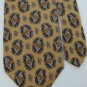 CLUB ROOM ART DECO GOLD BLUE SILVER SILK MEN NECK TIE Men Designer Tie EUC
