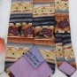 JIMMY V KHAKI GRAY PURPLE STRIPE FLORAL Men Neck Tie E Men Designer Tie EUC