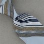 Vtg Rare Designer Sky Navy Blue Wht Stripe Texture 60s 70s Men Neck Tie #V-4 EVC