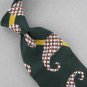 VINTAGE SEARS GREEN WHITE STRIPE PAISLEY FAT WIDE 60s 70s Mens Neck Tie #V-2 EVC