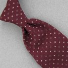 VINTAGE JC PENNEY MAROON STRIPE TEXTURE 1970 1960 60s 70s Mens Neck Tie #V-1 EVC