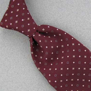 VINTAGE JC PENNEY MAROON STRIPE TEXTURE 1970 1960 60s 70s Mens Neck Tie #V-1 EVC
