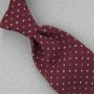 VINTAGE JC PENNEY MAROON STRIPE TEXTURE 1970 1960 60s 70s Mens Neck Tie #V-1 EVC