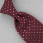 VINTAGE JC PENNEY MAROON STRIPE TEXTURE 1970 1960 60s 70s Mens Neck Tie #V-1 EVC