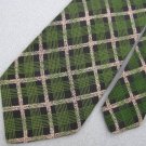 New Elite Made In Italy Green Blk Plaid Square Luxury Neck Tie Men Designer Tie