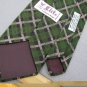 New Elite Made In Italy Green Blk Plaid Square Luxury Neck Tie Men Designer Tie