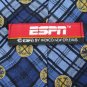 #1A New ESPN SQUARE CIRCLE NAVY SKY GOLD BLACK   Silk Men Neck Tie NECK TIE