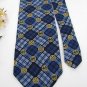 #1A New ESPN SQUARE CIRCLE NAVY SKY GOLD BLACK   Silk Men Neck Tie NECK TIE