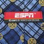 #1A New ESPN SQUARE CIRCLE NAVY SKY GOLD BLACK   Silk Men Neck Tie NECK TIE