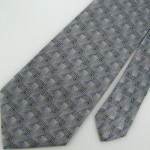 #1A New ARROW STRIPED RECTANGLE ZIG-ZAG GRAY BLUE SILVER  MEN Neck Tie NECKTIE