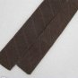 Vtg John Henry Skinny Brn Square Tip Beehive Knit 60s Cotton Neck Tie WV-139 EVC