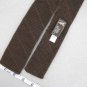 Vtg John Henry Skinny Brn Square Tip Beehive Knit 60s Cotton Neck Tie WV-139 EVC