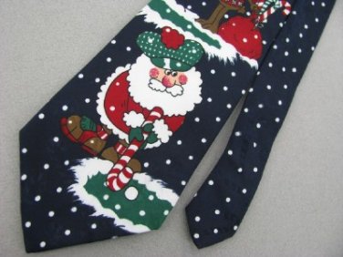 New MMG Christmas Santa Snow Holiday Reindeer Tree Candy Cane Men Neck Tie Lot#B