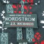 59" J Z RICHARDS BLACK RED WHITE FLORAL SILK Luxury Neck Tie Men Designer EUC