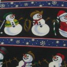 #1A New ST. NICHS TIE SHOP USA CHRISTMAS SNOWMAN BLACK BLUE WHITE RED  NECK TIE