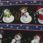 #1A New ST. NICHS TIE SHOP USA CHRISTMAS SNOWMAN BLACK BLUE WHITE RED  NECK TIE
