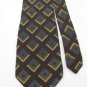 #1A PRONTO-UOMO ITALY SQUARE MAROON GOLD WHITE BLACK  Silk Men Neck Tie Necktie