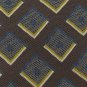 #1A PRONTO-UOMO ITALY SQUARE MAROON GOLD WHITE BLACK  Silk Men Neck Tie Necktie
