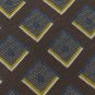 #1A PRONTO-UOMO ITALY SQUARE MAROON GOLD WHITE BLACK  Silk Men Neck Tie Necktie