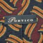 #1A PORTICO LINES MAROON NAVY BROWN OLIVE SILK MEN NECK TIE Lot#4F