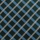 #1A New Chaps Woven Diamond Stripes Olive Green Sky White Gold Tie MENS NECKTIE