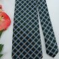 #1A New Chaps Woven Diamond Stripes Olive Green Sky White Gold Tie MENS NECKTIE
