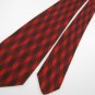 #1A Vintage Van Heusen Square 40/50's RockaBilly Black Red  Necktie Neck Tie