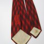 #1A Vintage Van Heusen Square 40/50's RockaBilly Black Red  Necktie Neck Tie