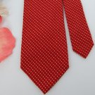 #1A USA SELLER MERONA RED WHITE BLACK STRIPE WOVEN NARROW Men Tie Silk Ties