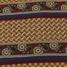 #1A UNICEF NECKTIE CEILING PAPER USA STRIPE GOLD MAROON BLUE Silk Men Neck Tie