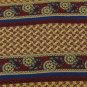 #1A UNICEF NECKTIE CEILING PAPER USA STRIPE GOLD MAROON BLUE Silk Men Neck Tie