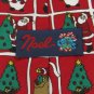 #1A NOEL CHRISTMAS SANTA TREE SNOW MAN RED GREEN WHITE  Men Necktie NECK TIE