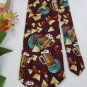 #1A New Tabasco USA Beer Chips Chile Maroon Brown White Navy  Silk MEN NECKTIE