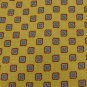 Silk Land's End Woven Square Flower Gold Red Blue Neck Tie Men Designer Tie EUC