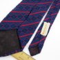 Vtg Rare Lace Knitted Wave Stripe Texture Blue Red  60s 70s Mens Neck Tie #VE