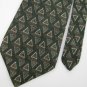 #1A Guess Made in USA Olive Grn Tricone Designer Silk MEN Neck Tie NECKTIE New