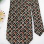 #1A New Platinum Designs Woven Square Tan Brown Silver  MEN Neck Tie NECKTIE