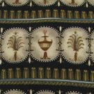 #1A UNICEF ENGLISH ORNAMENTS USA FLOWER BROWN BLACK TAN  Men Neck Tie Necktie